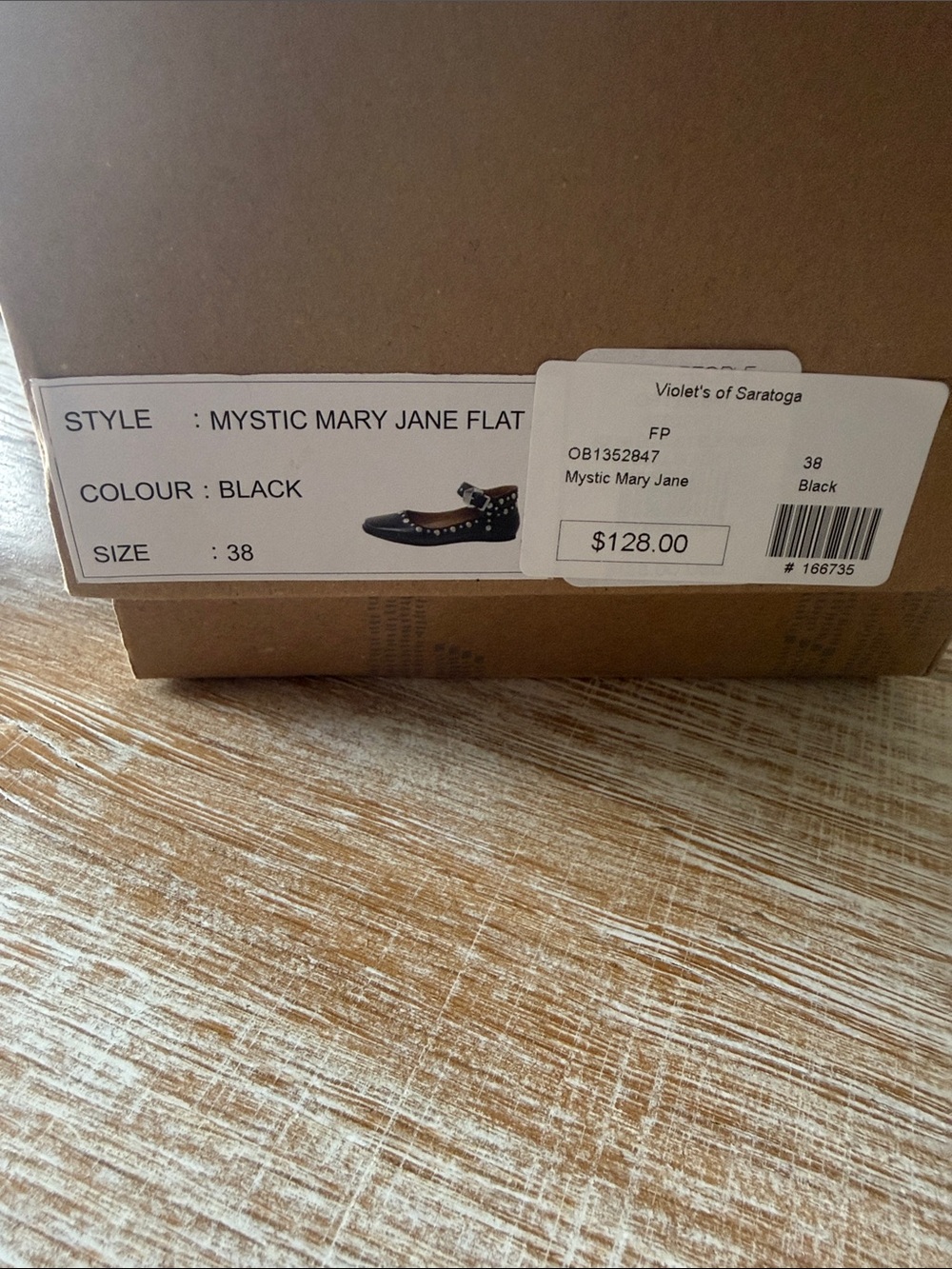 Free People Black Studded Mystic Mary Jane Flats - Picture 9 of 9